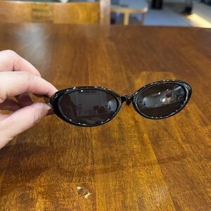 Black Oval Sunglasses